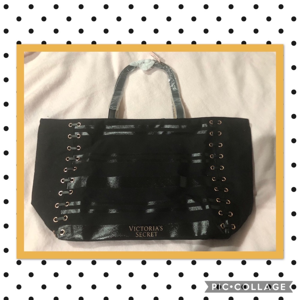 Brand new Victoria’s Secret black tote/travel bag